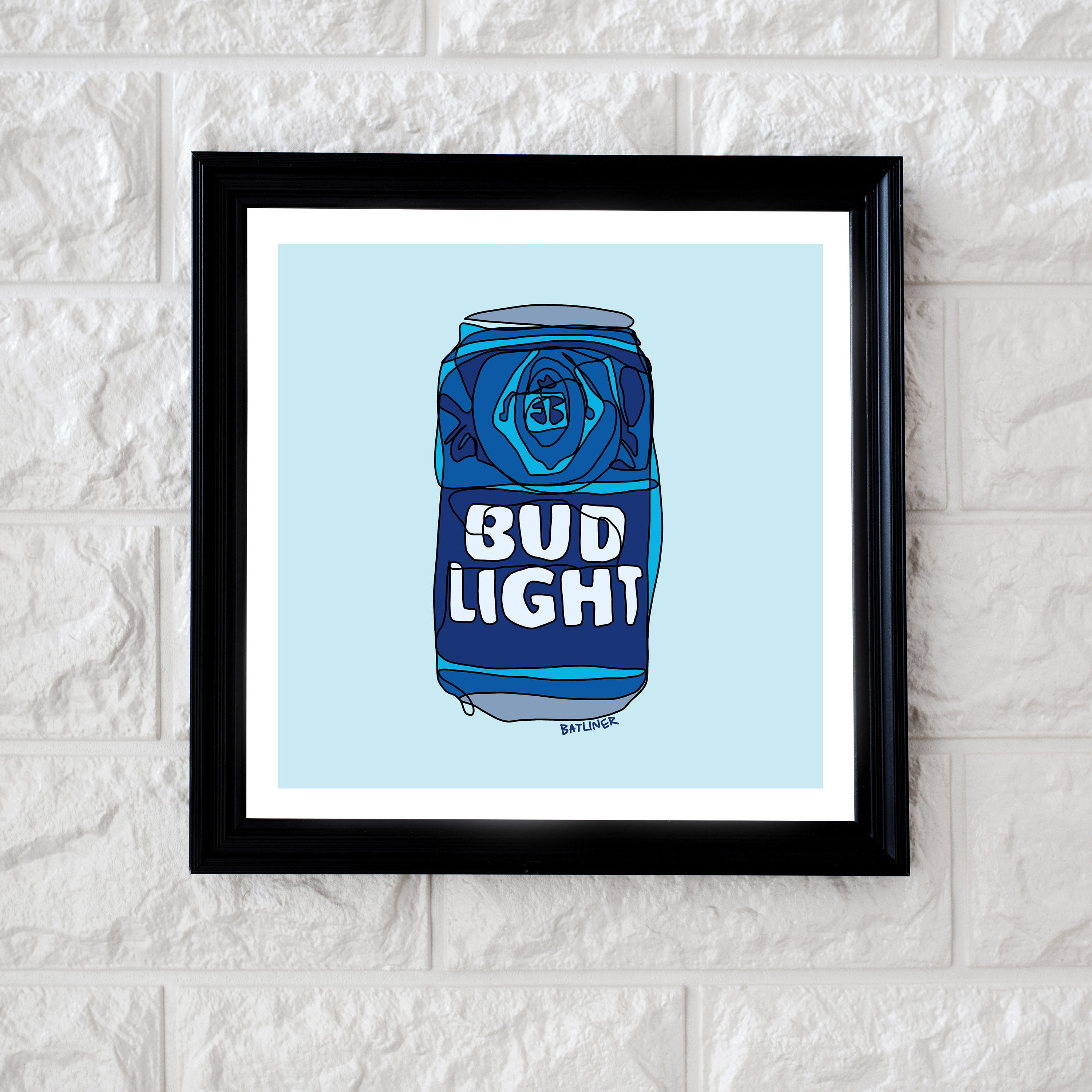 Bud Light Wall Art Etsy
