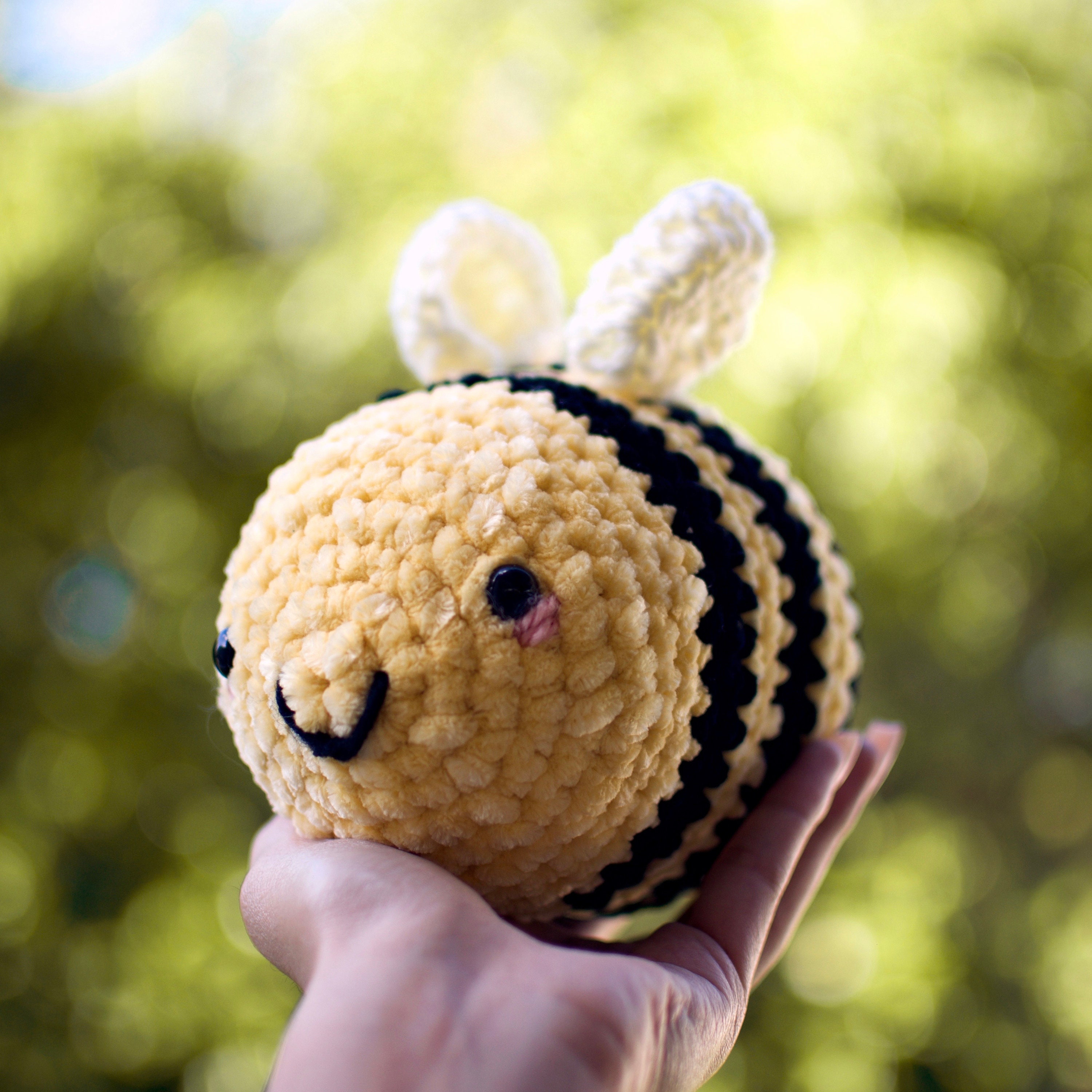 Crocheted Bee Amigurumi