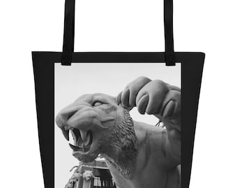 Tiger All-Over Print Large Tote Bag