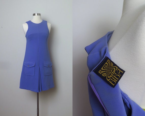 Vintage BIBA 1990s Revival Pinafore Jumper A-line