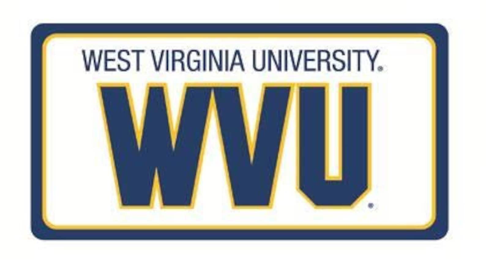 2 Inch WV Logo Decal WVU West Virginia University Mountaineers Removable Sticker