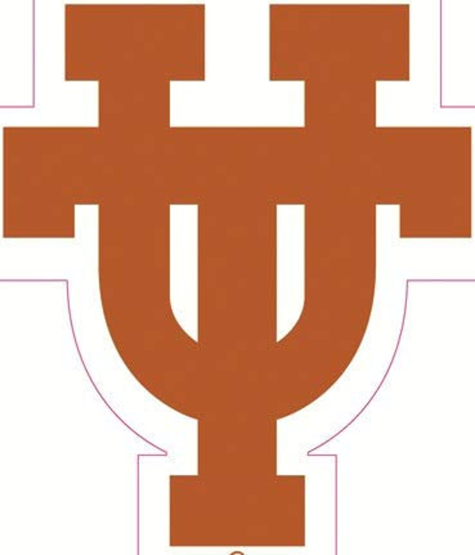 6 Inch Longhorn Burnt Orange UT Logo Decal University of Texas Etsy