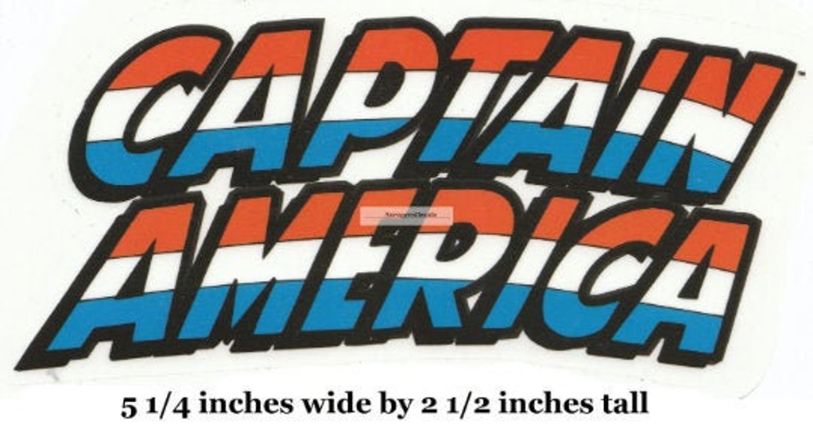 5 Inch Captain America Decal Text Logo Marvel Avengers Comics | Etsy