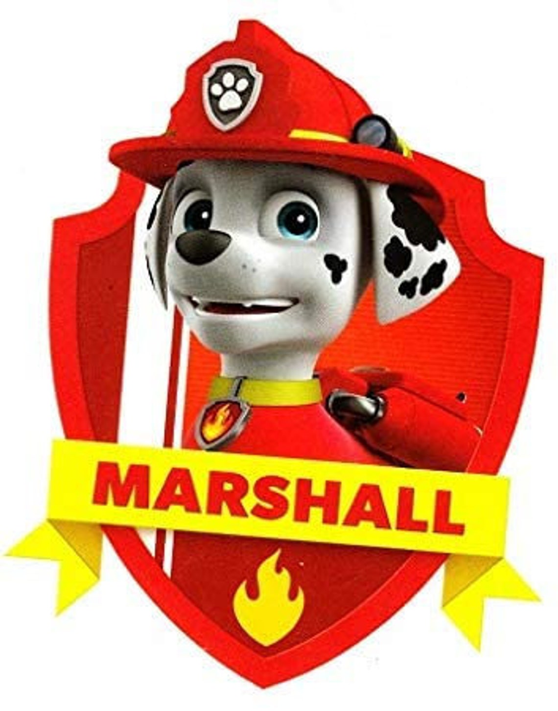 4 Inch Marshall Badge Paw Patrol Wall Decal Sticker Puppies | Etsy