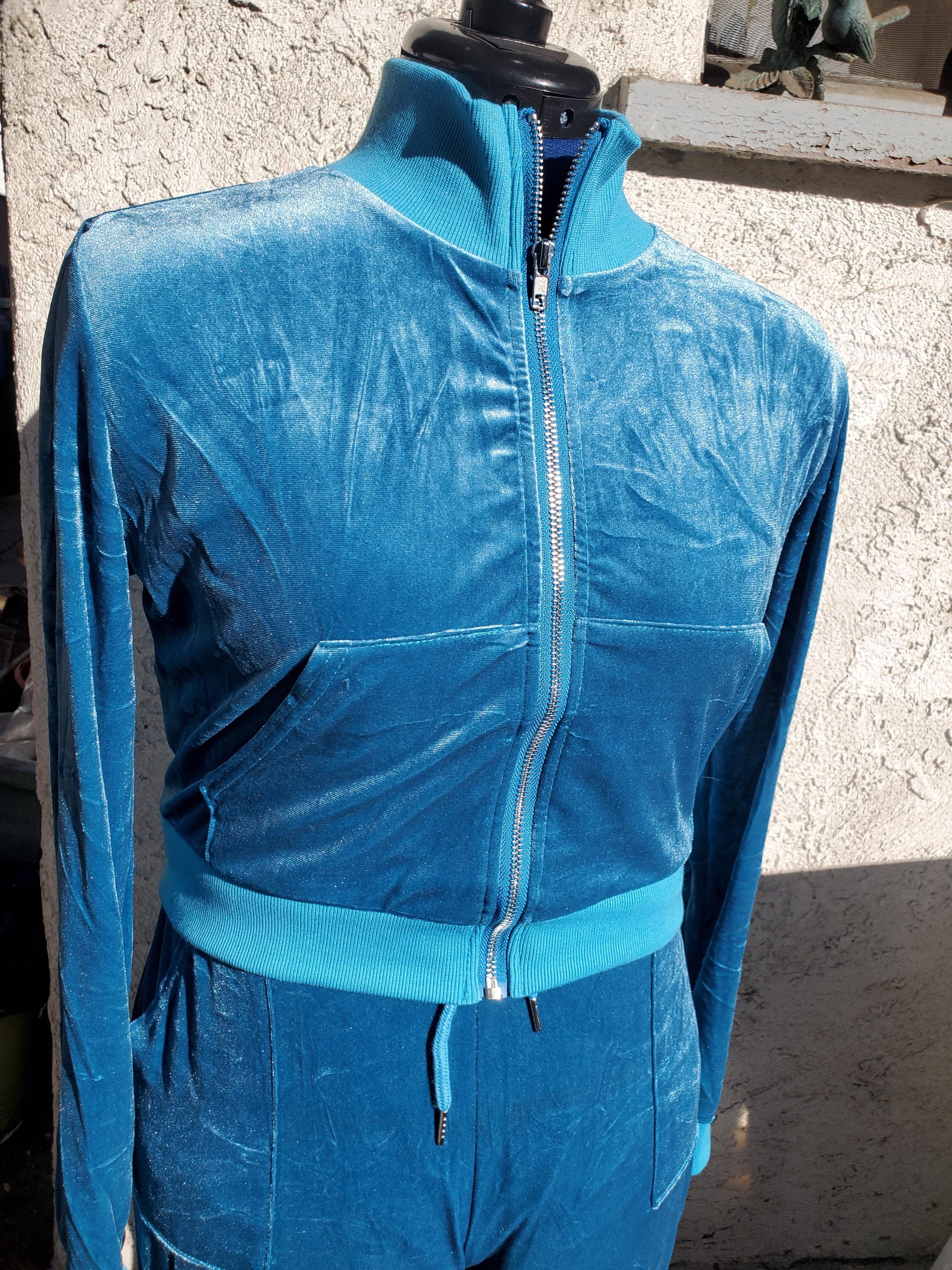 80s Velour Tracksuit - Etsy