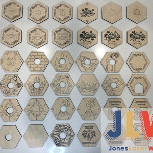 Settlers of Catan Hex Tile: Baltic Birch Resource Expansion