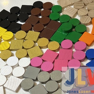 Cities and Knights: Replacement Wood Game Pieces - Settlers Expansion