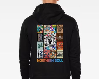 Northern Soul Grid Hoodie | Keep the Faith | Vibrant Colour