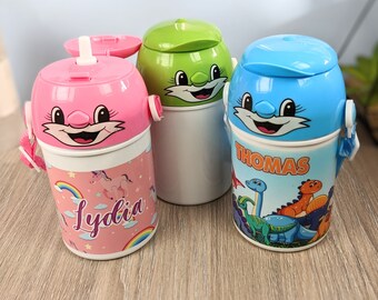 Personalised Cat Cups | Childrens Sippy Cup | Themed & Named