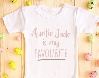 Baby Grow | Auntie... is my Favourite | Personalised