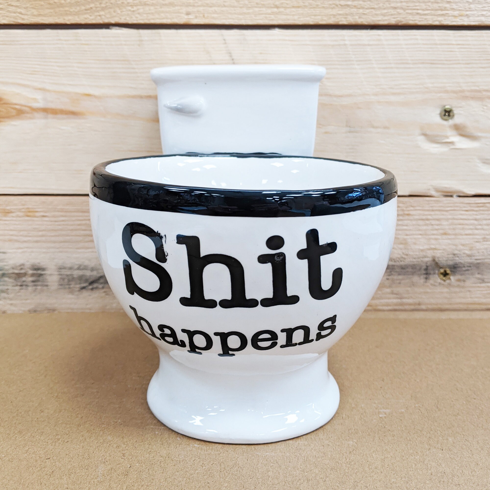 Toilet Shaped Mug Sht Happens Mug Etsy
