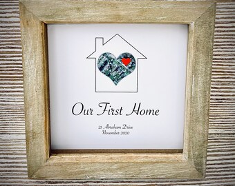 Marco de fotos personalizado para casa nueva
