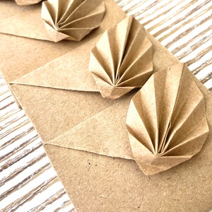 Little Envelopes Leaf Design, Garden Theme, Florist Cards, Small Greeting Cards, Thank You Note Cards, Miniature Envelopes, Seed Envelopes