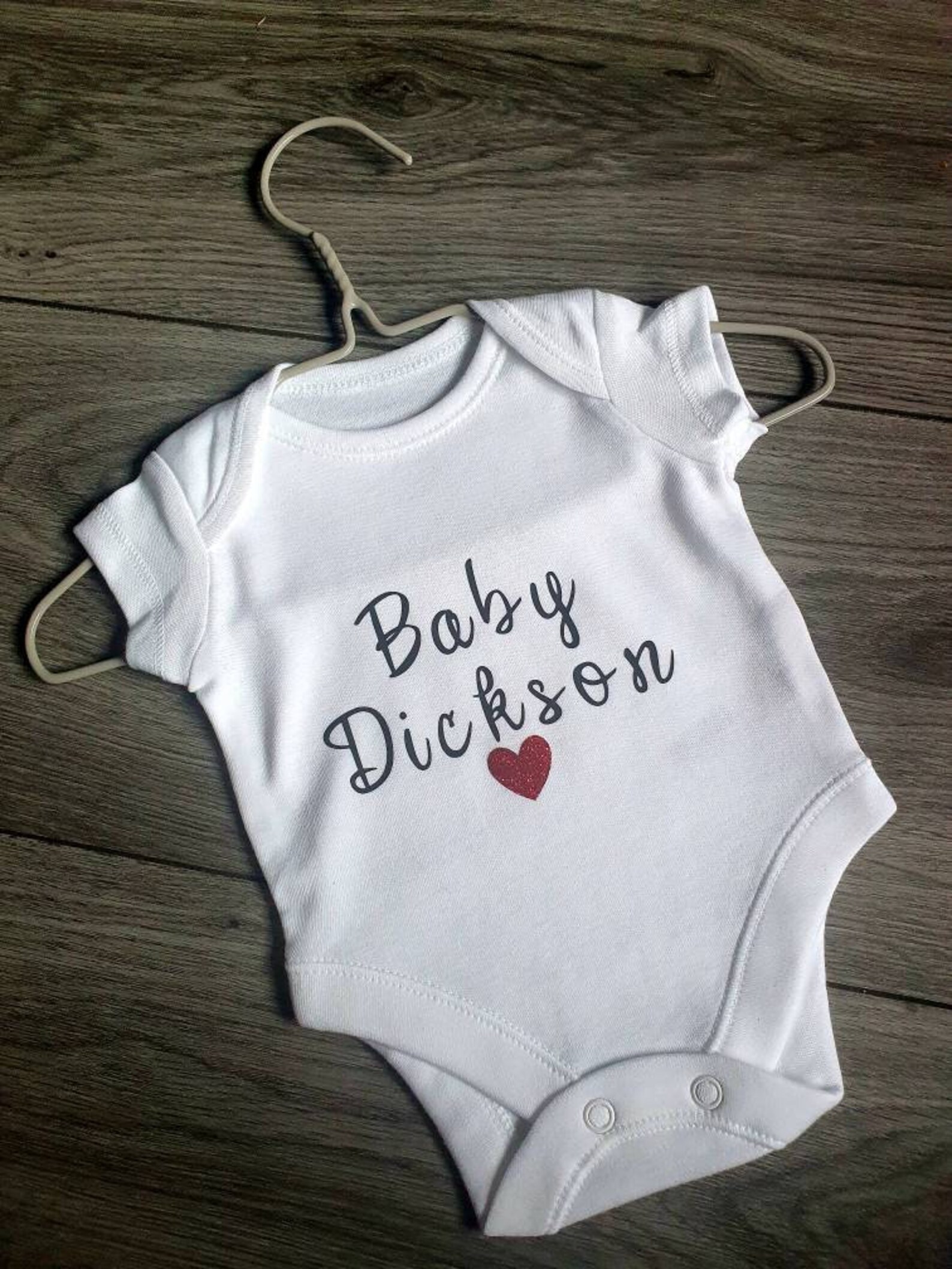 Personalised baby announcement vest Etsy