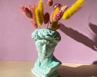 David Bust Vase  - Abstract Pot - Dopamine Decor, Maximalist Decor