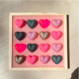 Peach Heart Wall Art  - 3D Pop Art Wall Decor - Maximalist Decor, Dopamine Decor