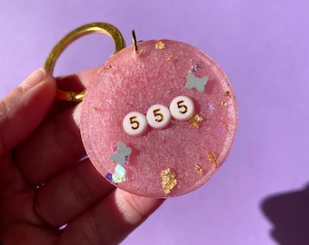 Angel Number Keychain - 111, 222, 444, 555, 888 Keychains