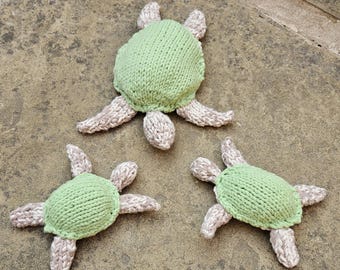 Tartarugas de Tricô - Padrão de Tricô de Tartaruga em PDF