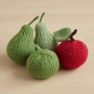 Knitted Apples & Pears Pattern – Fruit Knitting (PDF Pattern)