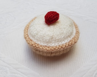 Molde para Torta Bakewell de Cereja em Tricô - Download em PDF