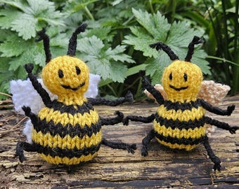 Abelhas de Tricô - Padrão de Tricô de Abelha em PDF