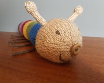 Knitted Caterpillar - PDF Caterpillar Knitting Pattern