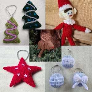 Collection of Christmas Knitted Toys & Decorations - Big Bundle of PDF Downloads!