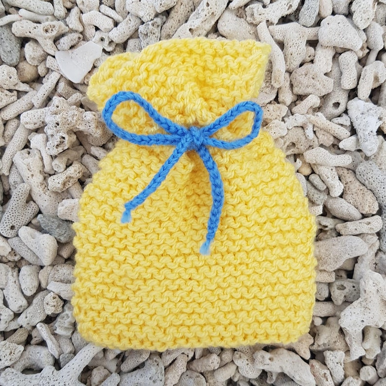 Knitted Pouches & Drawstring Bags Pattern – Easy Knit (PDF) - Etsy