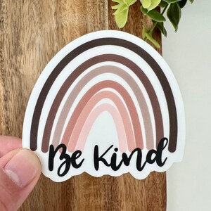 Be Kind Rainbow Sticker, Neutral Sticker, Inclusive Sticker, Positive Sticker, Be Kind Sticker, Rainbow Sticker, Diversity Sticker