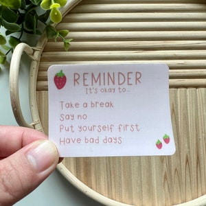 Positive Affirmation Sticker, Reminder Sticker, Self Love Sticker, Positive Sticker Quote, Journal Laptop Sticker, Affirmation, Reminder