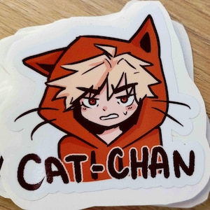 Bakugo Cat-Chan BNHA Sticker