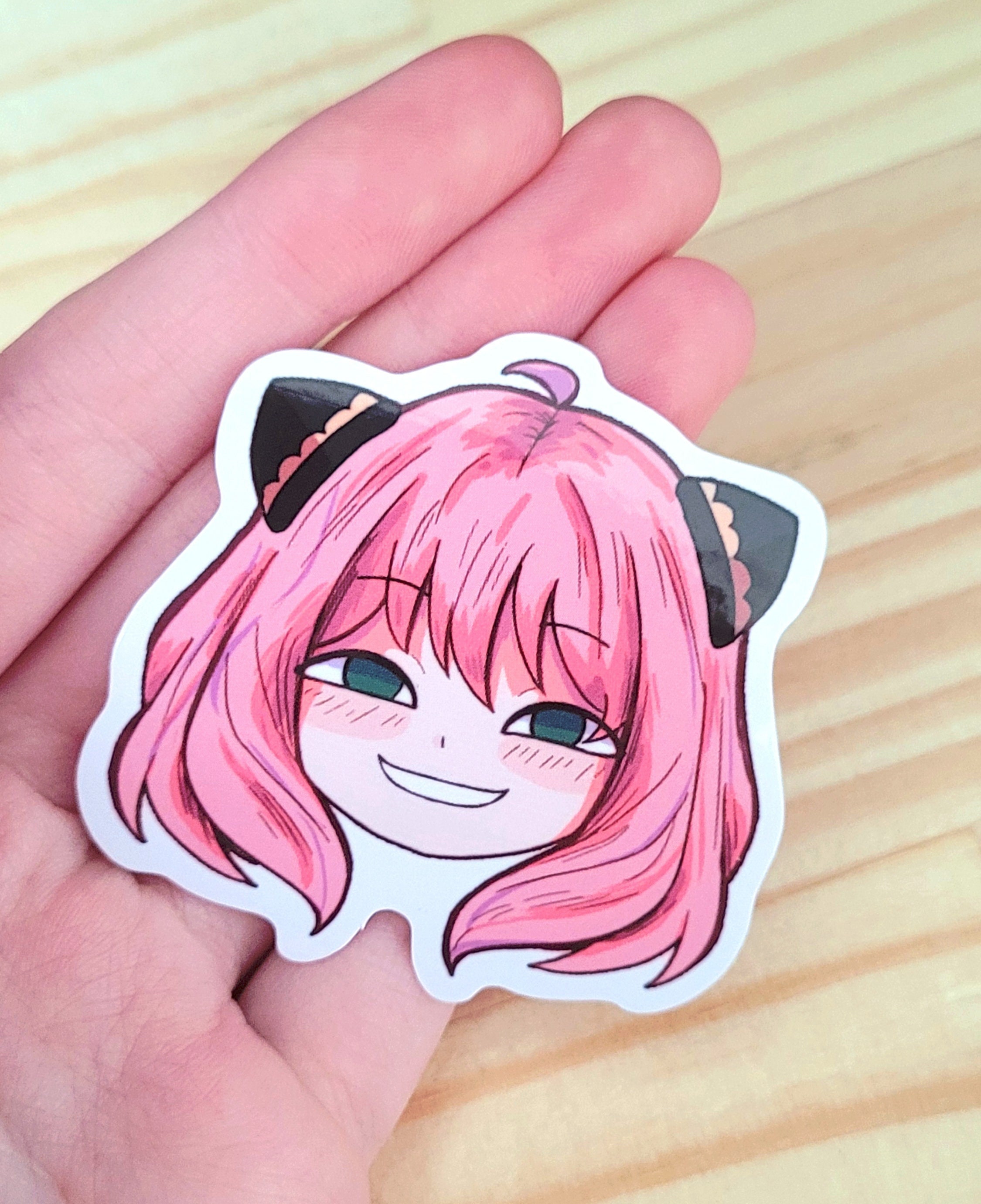 Anya Emoji Sticker for Sale by Scomicmaker