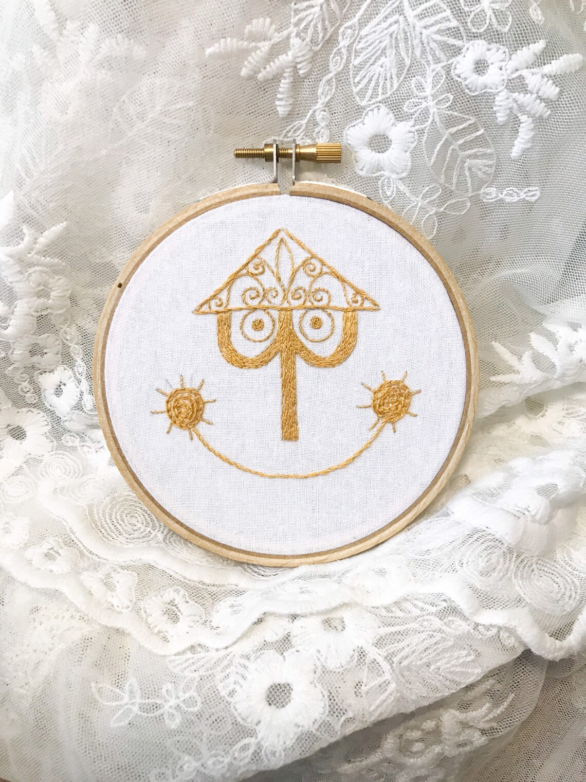 Its a Small World Clock Face Embroidery Hoop Art Hand Made | Etsy