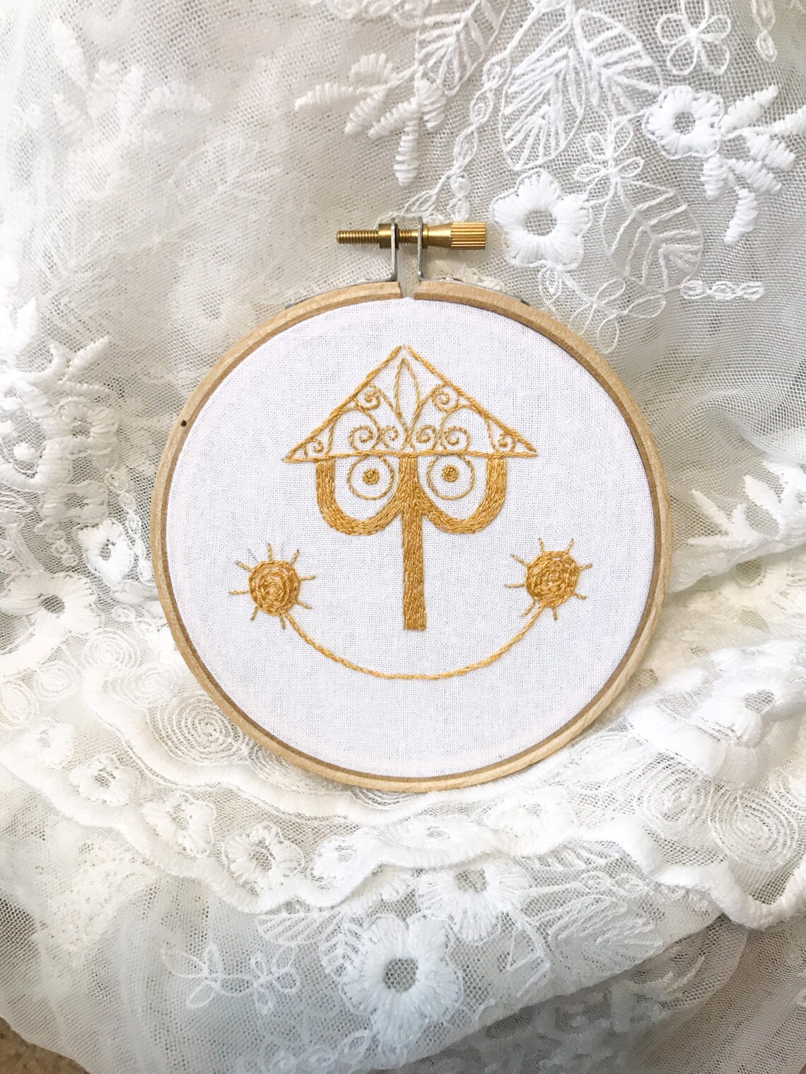 Its a Small World Clock Face Embroidery Hoop Art Hand Made | Etsy