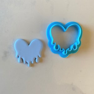 031 - Drip Heart - Polymer Clay Cutter