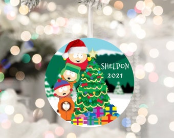 South Park 2021 Ornament-Personalized Holiday Gift-Christmas Tree Ornament-FREE SHIPPING