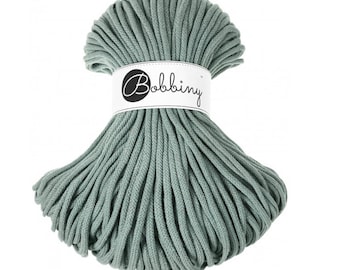 5mm Laurel Braided Cotton Cord, Premium Bobbiny Macrame Cotton Cord,Cord for Macrame, Crochet, Knitting
