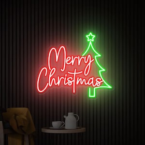 Merry Christmas Neon Sign, Christmas Led Sign, Custom Neon Sign, Christmas Decor, Christmas Party Decor, Neon Bar Sign, Christmas Gift