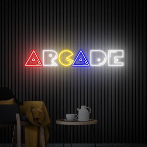 Arcade Neon Sign, Gameroom LED Decor, Custom Arcade Sign, Retro Game Room Decor, Teen Boy Gift,  Gamer Gifts, Game Bedroom Decor