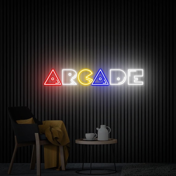 A fully custom handmade neon sign that puts any gamer's name or handle in glowing retro arcade-style lights — instant room centrepiece.