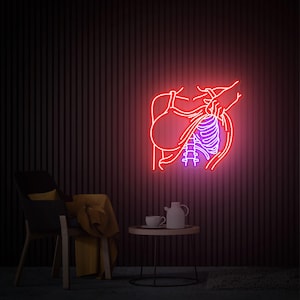 Woman Body Neon Sign, Girl Neon Sign, Female Party Crazy Led Light, Customized Neon Sign, Sexy Body Neon Sign, Lady Wall Decor Bedroom Sign