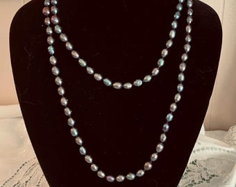 Peacock Color Tahitian Pearl Neclace