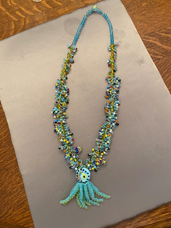 Artisan Crafted Glass Beads Necklace