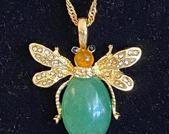 Kirk's Folly Bee Necklace 24K GF Chain