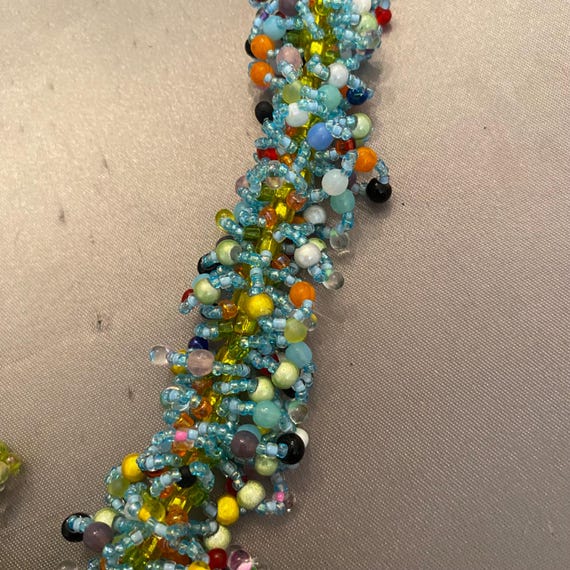 Artisan Crafted Glass Beads Necklace View 3