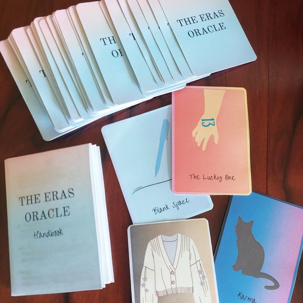 Printable Handmade Taylor Swift Inspired THE ERAS Oracle Deck