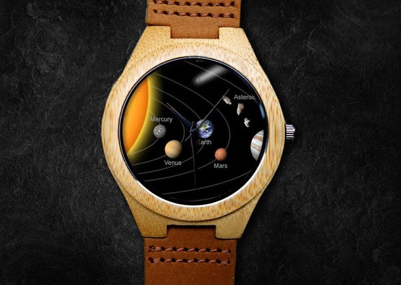 Montre syst me solaire montre plan tes montre unisexe montre en
