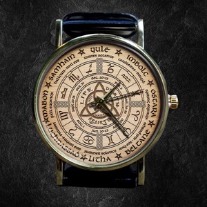 Wheel of the Year, annual cycle of Wicca seasonal festivals, Wicca, pagan, altar, witch, gift watch