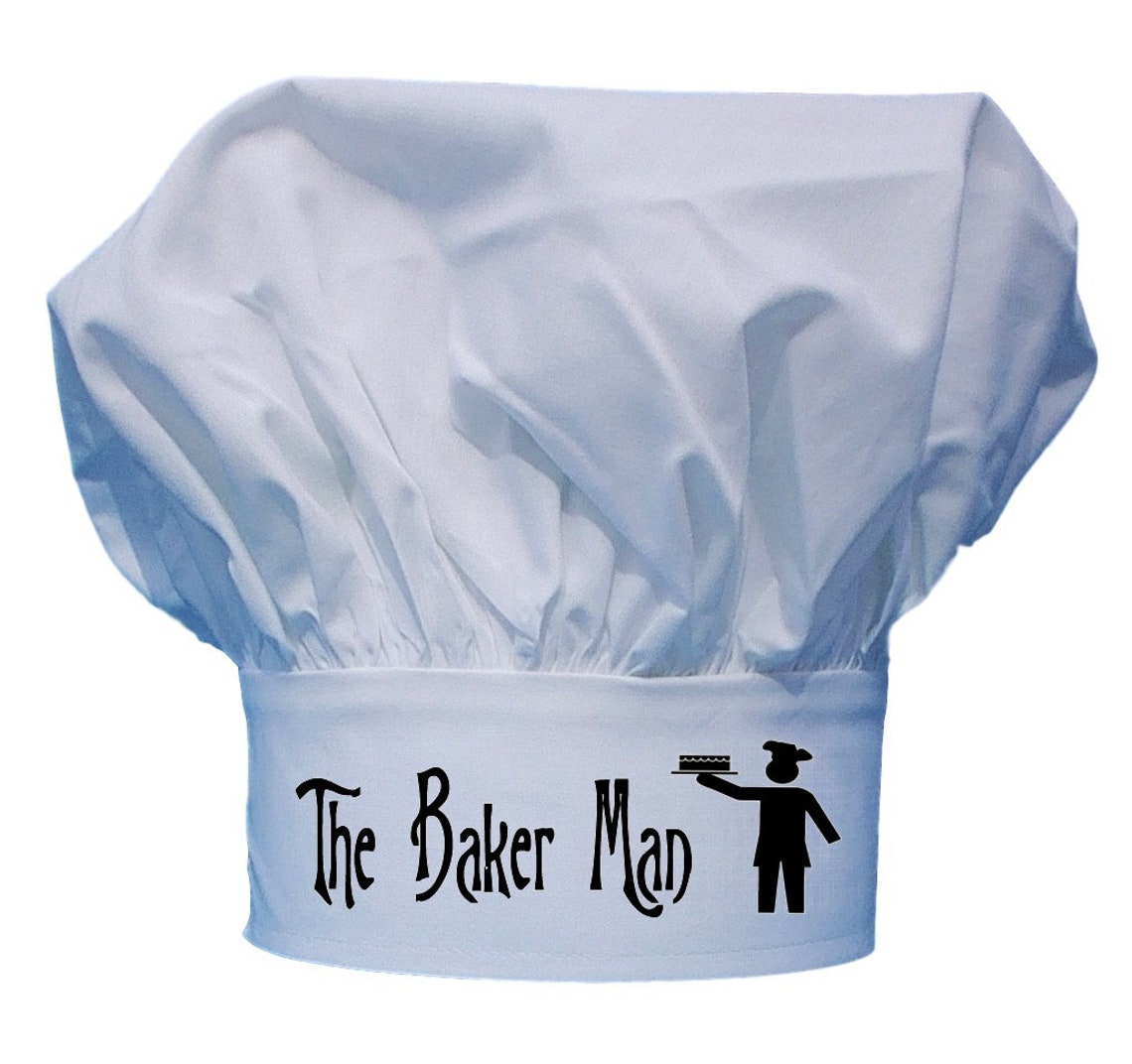 The Baker Man White Chef Hats For Baking Fully Adjustable Etsy