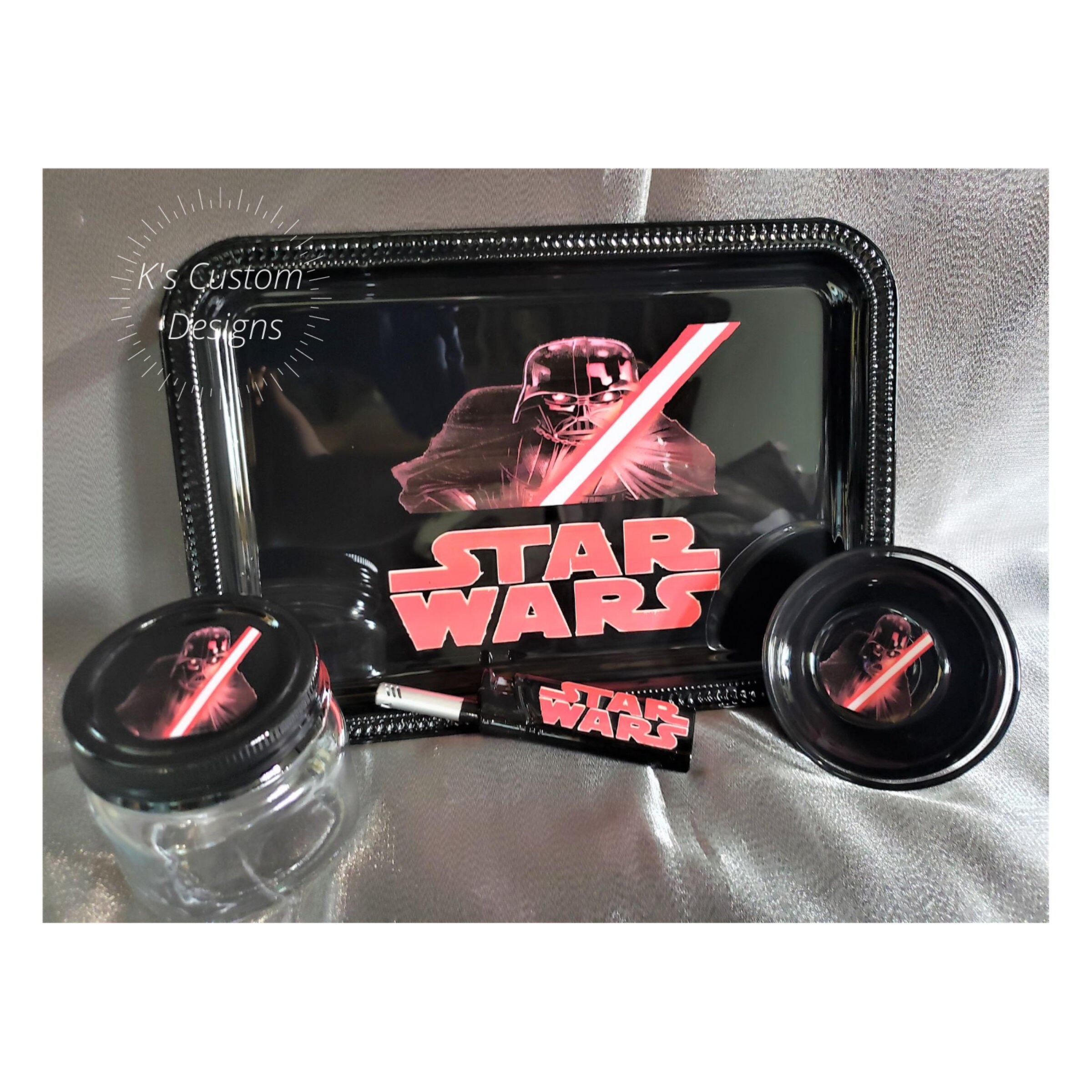 Star Wars Darth Vader Rolling Tray Etsy